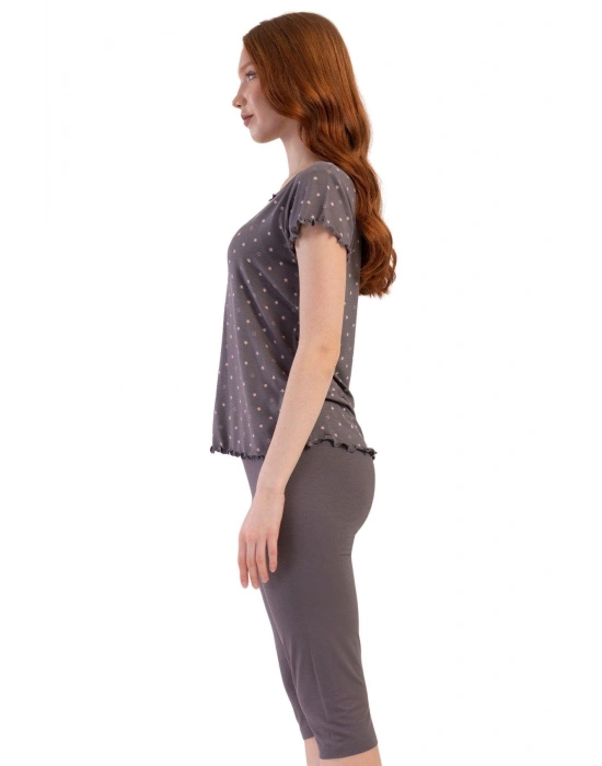 Likralı Viskon Battal Kayık Yaka Kısa Kol Eteği Ov