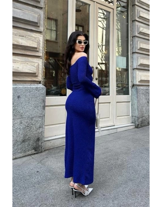 Lita Cut Out Büzgülü Elbise 2715-8