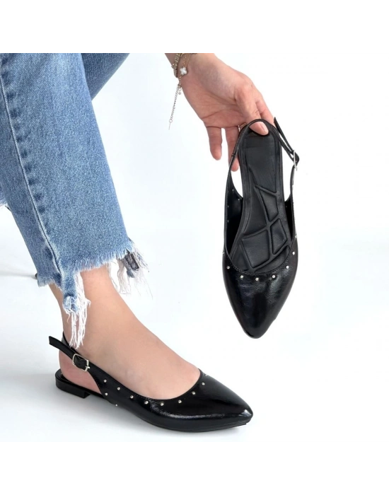 Lowwi Siyah Rugan Babet Ayakkabı