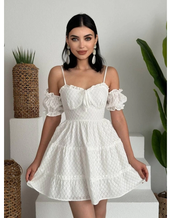 Lucca Kolu Lastikli Mini Elbise