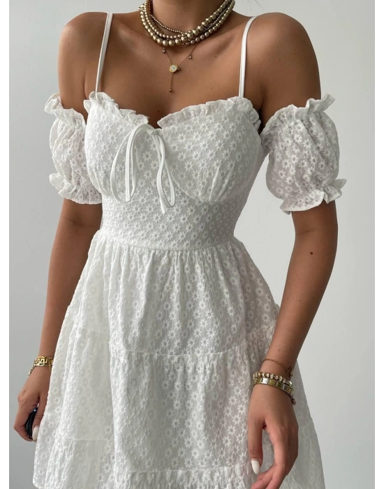 Lucca Kolu Lastikli Mini Elbise