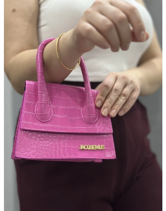 Luxe pembe cilt çanta
