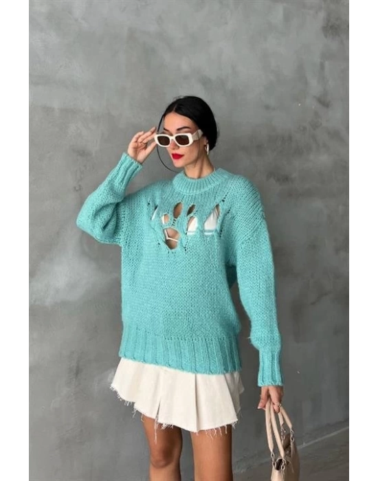 Midred Cut Out Triko Kazak 1200-09