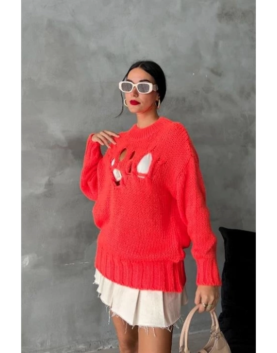 Midred Cut Out Triko Kazak 1200-09