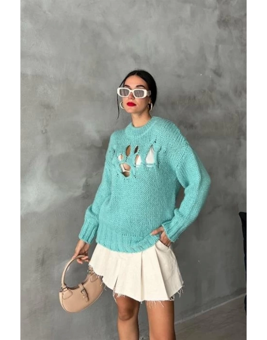 Midred Cut Out Triko Kazak 1200-09