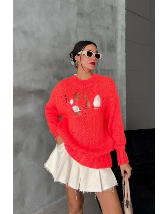 Midred Cut Out Triko Kazak 1200-09