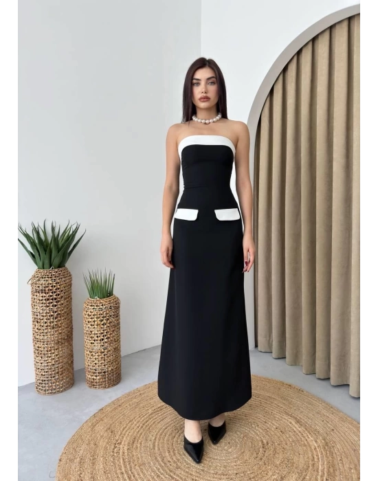 Mielle Cep Detaylı Straplez Elbise