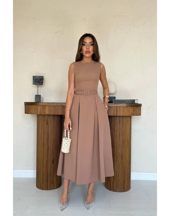 Moccah Halter Yaka Kloş Elbise