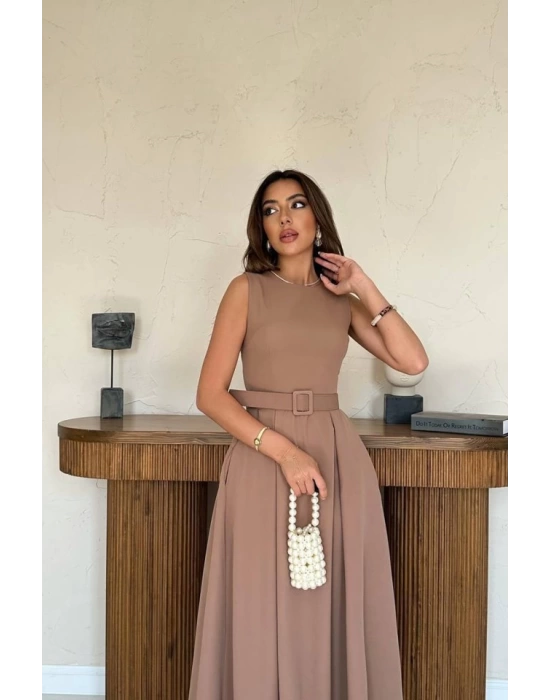 Moccah Halter Yaka Kloş Elbise