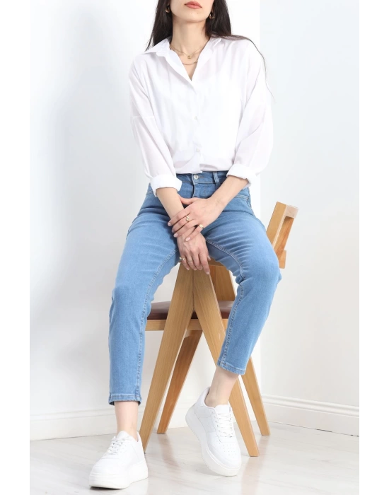 Mom Boyfriend Jeans Açıkmavi1 - 20432.1778.
