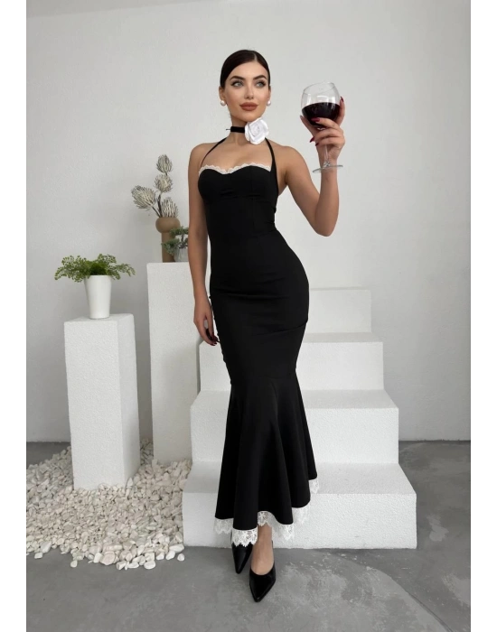 Monea Boyundan Bağlamalı Elbise