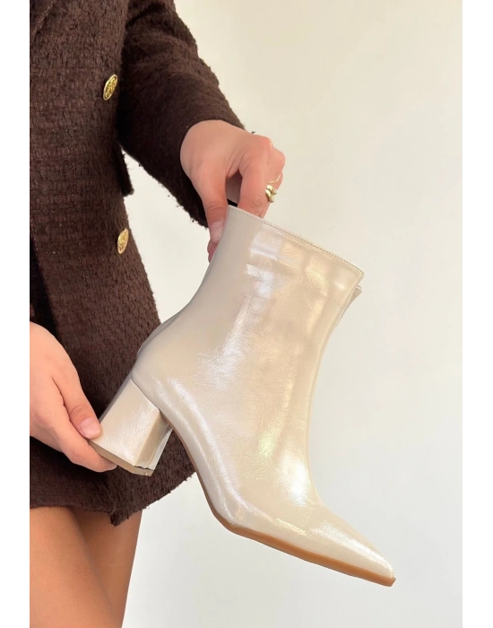 Mosy Bej Rugan Topuklu Bot