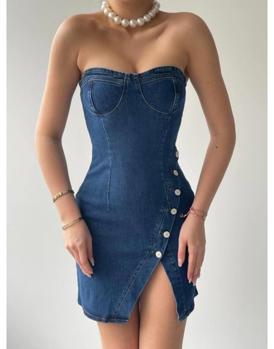 Nerg Düğme Detaylı Elbise