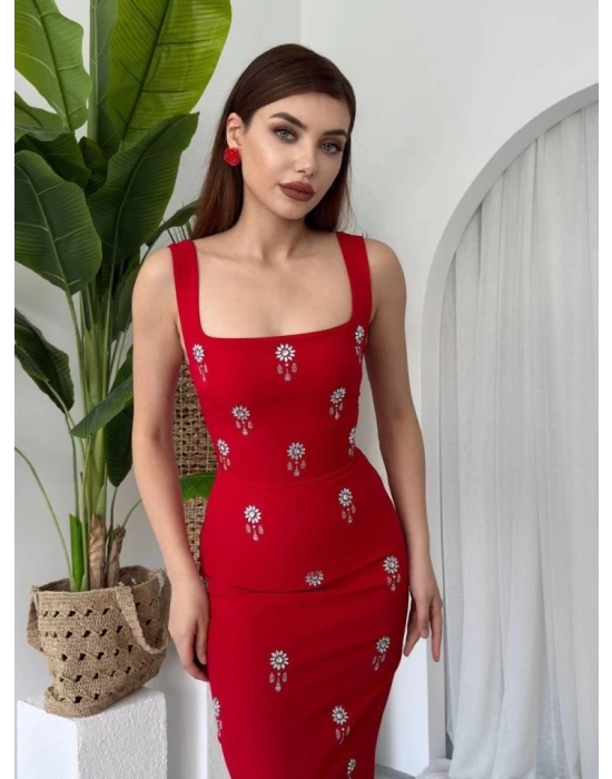 Ners Taş Detaylı Elbise