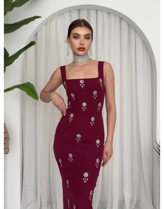 Ners Taş Detaylı Elbise