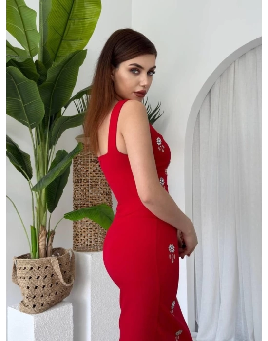 Ners Taş Detaylı Elbise