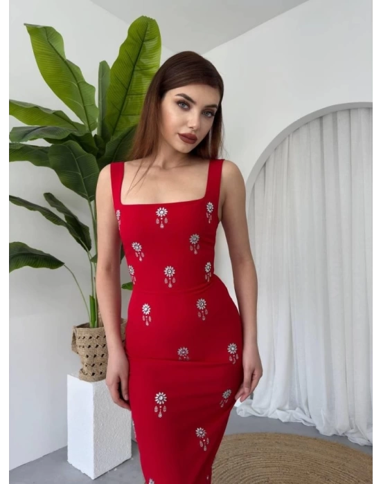 Ners Taş Detaylı Elbise