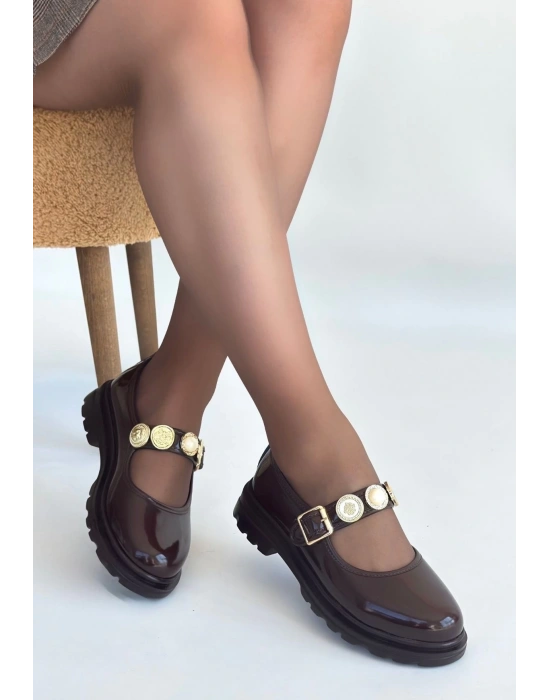 Okira Kahverengi Rugan Oxford Ayakkabı