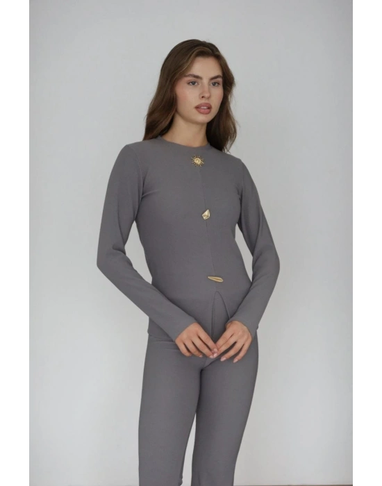 Ottoman alt üst takım gri pt510442