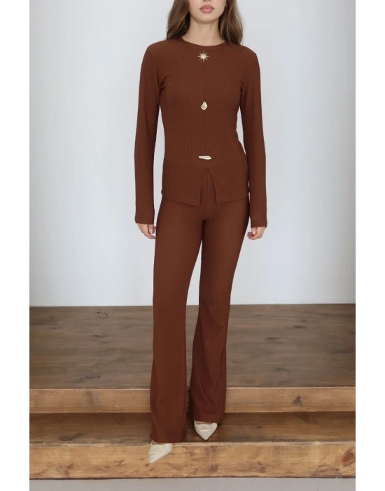 Ottoman alt üst takım kahve pt510442