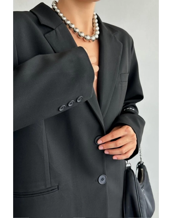 Oversize Ceket - Siyah