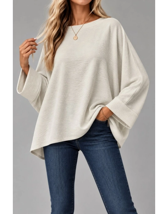 Oversize Yarasa Kol Bluz