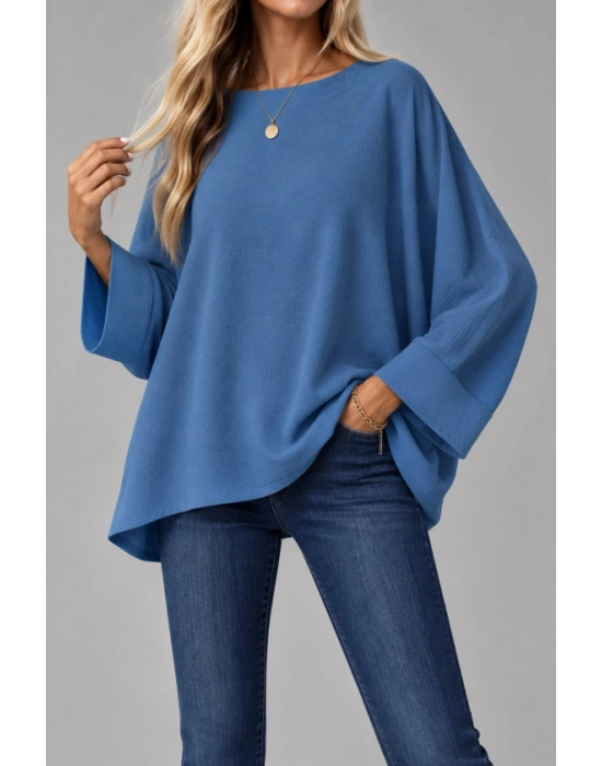 Oversize Yarasa Kol Bluz