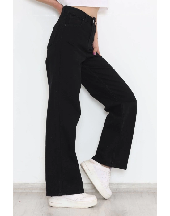 Baskılı Oversize Bisiklet Yaka T-shirt - Siyah