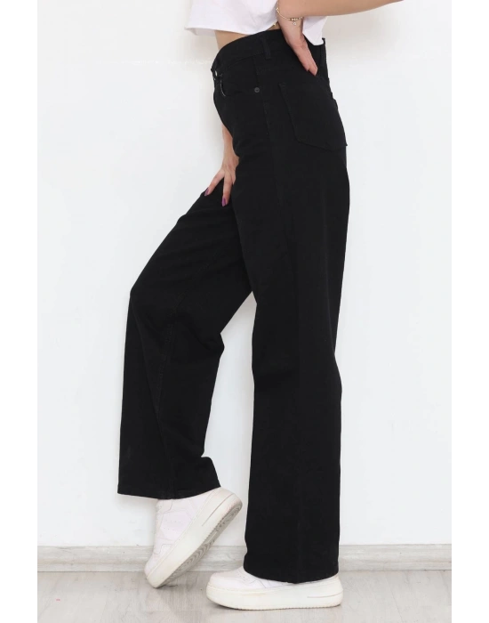 Baskılı Oversize Bisiklet Yaka T-shirt - Siyah