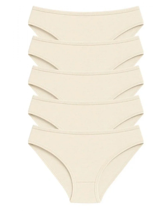 PK40002 PAMUKLU BASİC KADIN BİKİNİ KÜLOT 5 Lİ PAKET