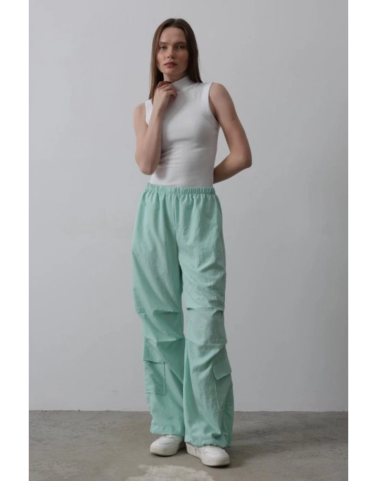 Paraşüt Cargo Pantolon - Mint