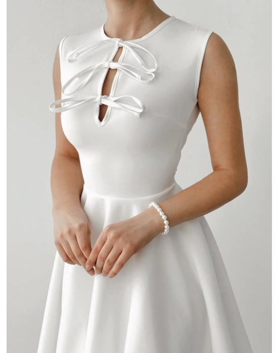 Perp Fiyonk Detaylı Elbise