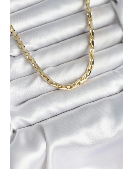 Pirinç Gold Renk 60 cm Zincir Kadın Kolye