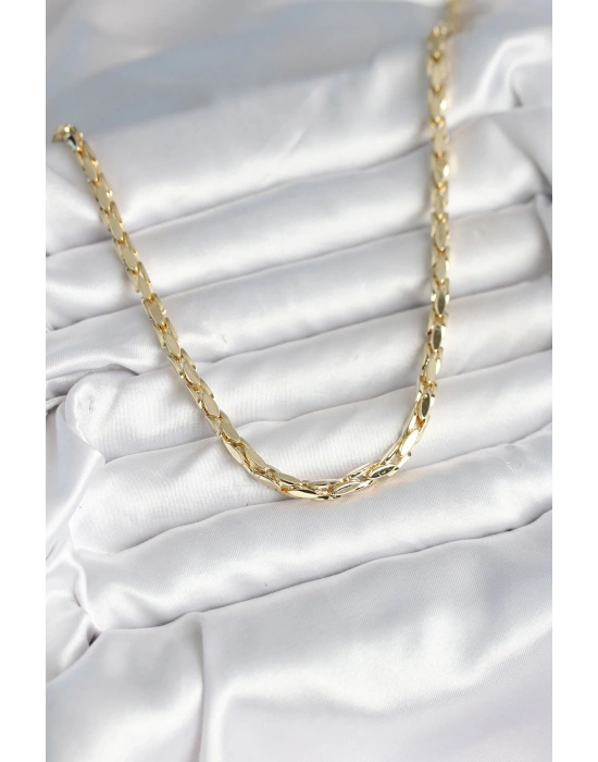 Pirinç Gold Renk 60 cm Zincir Kadın Kolye