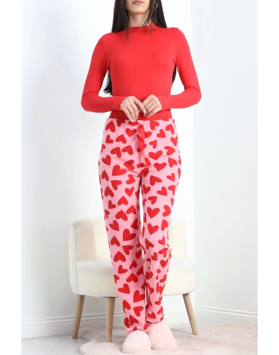 Polar Kumaş Pijama Altı Pembe - 20789.1287.