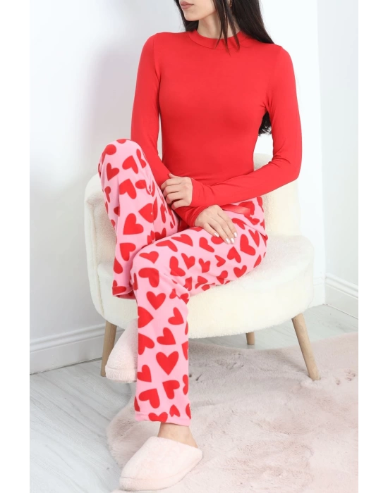 Polar Kumaş Pijama Altı Pembe - 20789.1287.