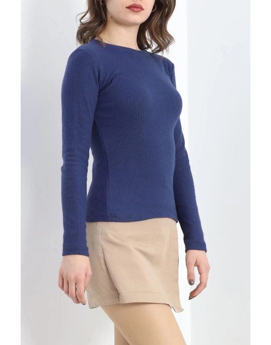 Raporlu Bisiklet Yaka Body Lacivert - 50042.1567.