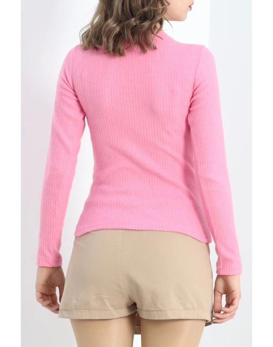 Raporlu Bisiklet Yaka Body Pembe - 50042.1567.