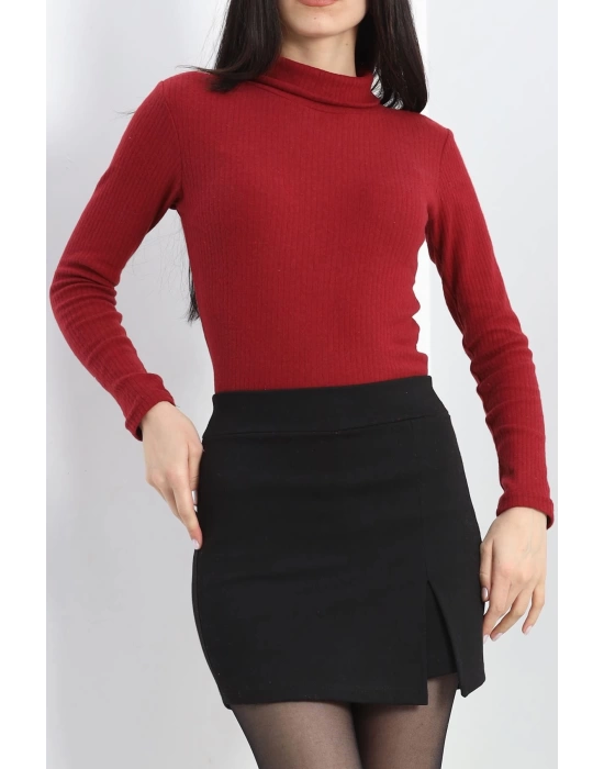 Raporlu Tam Yaka Body Bordo - 40072.1567.