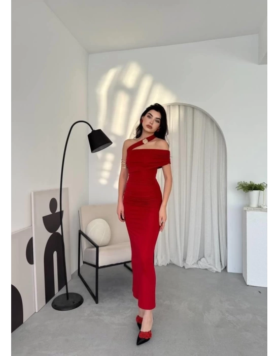 Reta Çapraz Omuz Elbise