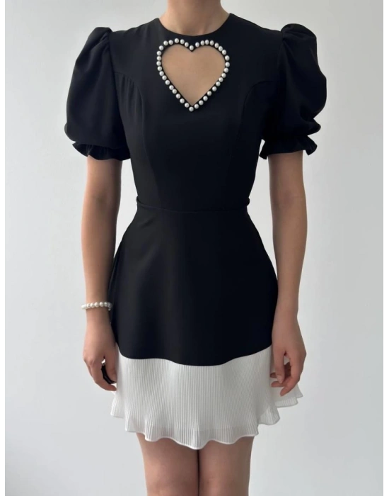 Safe Kalp Detaylı Elbise