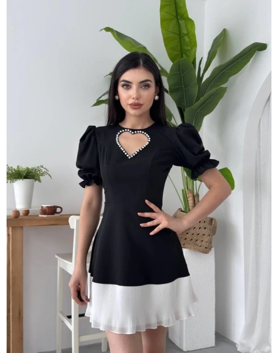 Safe Kalp Detaylı Elbise