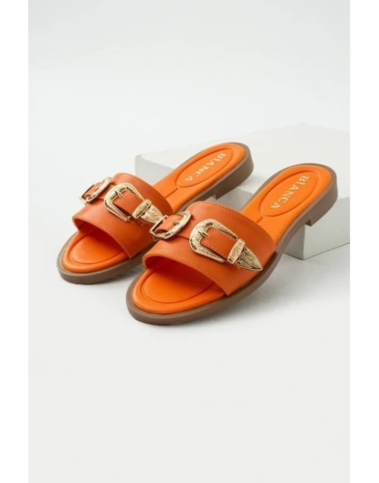 Sene Turuncu Cilt Terlik