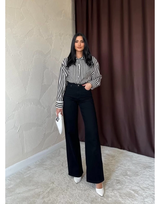 Siyah Comfy Jeans Pantolon