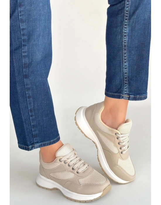 Slar Vizon Cilt Bağcıklı Spor Ayakkabı