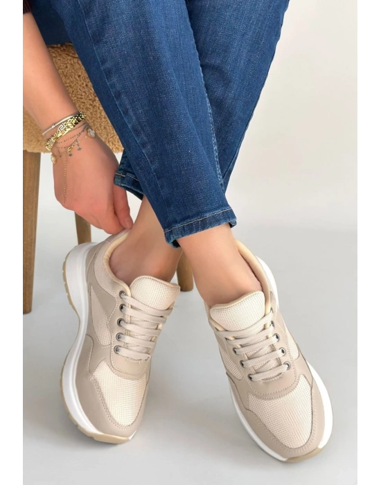 Slar Vizon Cilt Bağcıklı Spor Ayakkabı