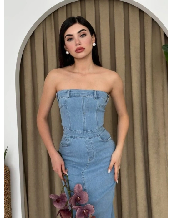 Sonic Straplez Elbise