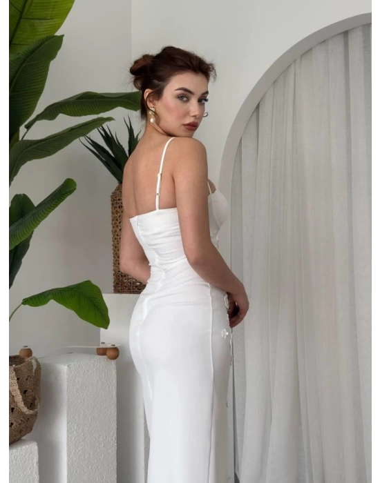 Stor Gül Detaylı Elbise