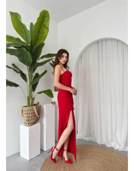 Stor Gül Detaylı Elbise