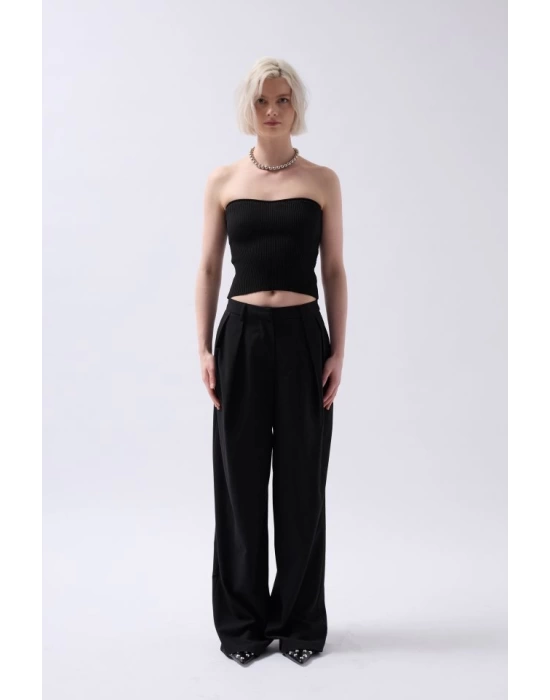 Straplez Dokulu Crop